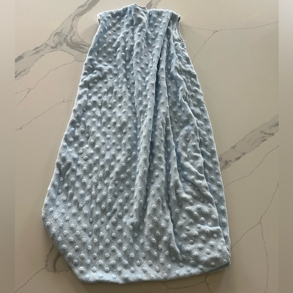 3/$9 Halo sleep sack size medium light blue Swiss dot pattern zipper 6-12 months - Picture 3 of 4